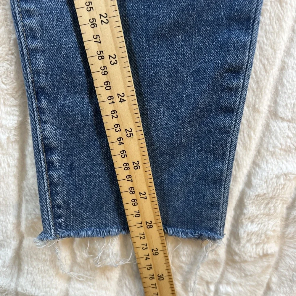 Joes Jeans Womens 30 Blue Skinny Ankle‎ Faded Frayed Denim Medium Wash